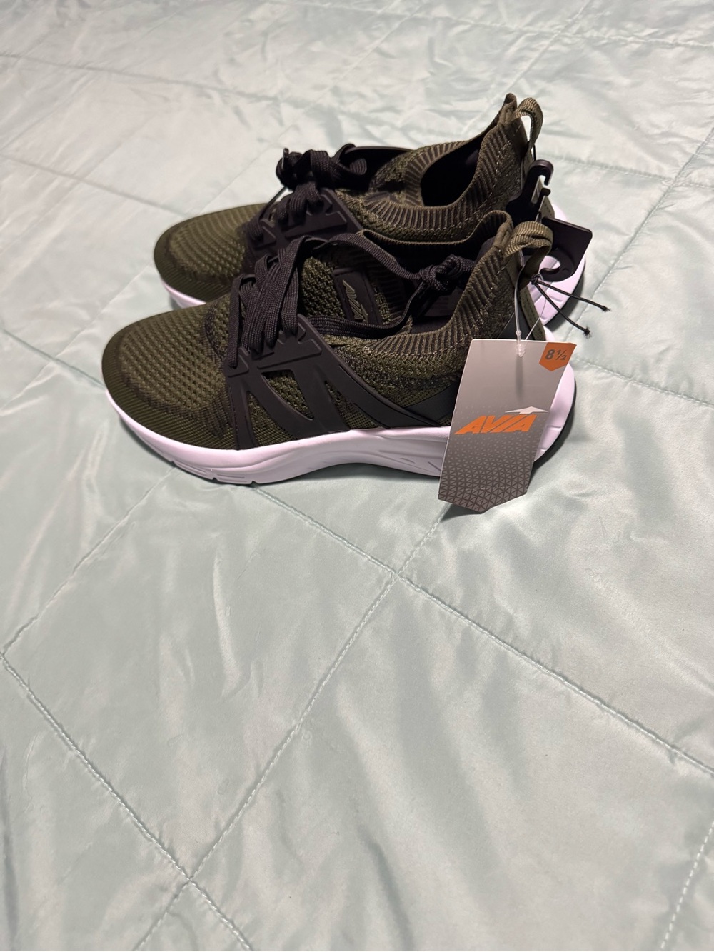 Avia Men’s Olive Knit Athletic Sneakers